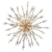 Arabela Lighting - 85425-5 - Five Light Semi Flush Mount - Crystal Fusion - Peruvian Gold
