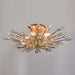 Arabela Lighting - 85425-5 - Five Light Semi Flush Mount - Crystal Fusion - Peruvian Gold