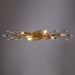 Arabela Lighting - 85427-6 - Six Light Vanity - Crystal Fusion - Peruvian Gold