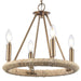 Arabela Lighting - 85430-4 - Four Light Chandelier - Cabana - Lacquered Gold