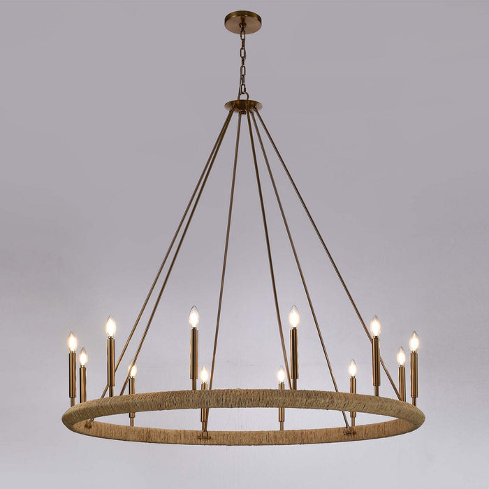 Arabela Lighting - 85433-12 - 12 Light Chandelier - Cabana - Lacquered Gold