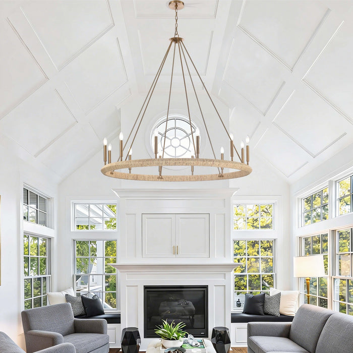 Arabela Lighting - 85433-12 - 12 Light Chandelier - Cabana - Lacquered Gold