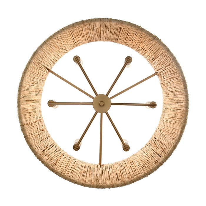 Arabela Lighting - 85434-6 - Six Light Pendant - Cabana - Lacquered Gold