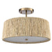Arabela Lighting - 85437-3 - Three Light Semi Flush Mount - Cabana - Lacquered Gold