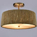 Arabela Lighting - 85437-3 - Three Light Semi Flush Mount - Cabana - Lacquered Gold