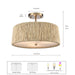Arabela Lighting - 85437-3 - Three Light Semi Flush Mount - Cabana - Lacquered Gold