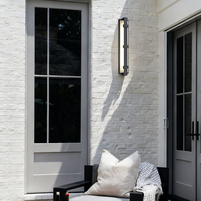 Arabela Lighting - 65001 - LED Outdoor Wall Sconce - Crossroads - Charcoal Black