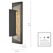 Arabela Lighting - 65031 - LED Outdoor Wall Sconce - Meld - Charcoal Black