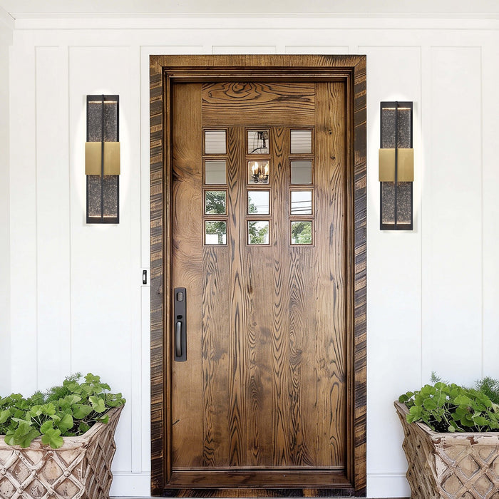 Arabela Lighting - 65041 - LED Outdoor Wall Sconce - Technica - Charcoal Black