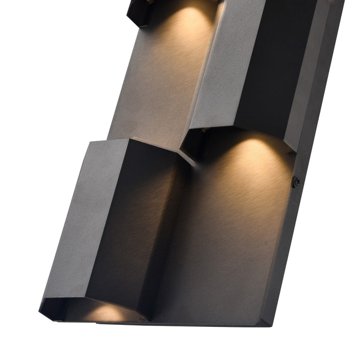 Arabela Lighting - 65060 - LED Outdoor Wall Sconce - Skyline - Charcoal Black