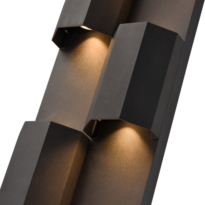 Arabela Lighting - 65061 - LED Outdoor Wall Sconce - Skyline - Charcoal Black