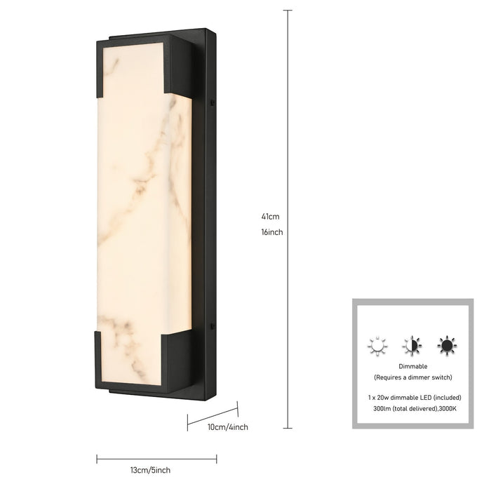 Arabela Lighting - 65090 - LED Outdoor Wall Sconce - Standish - Charcoal Black