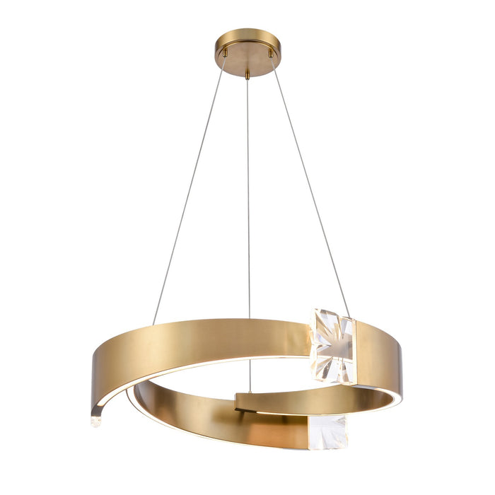 Zeev Lighting - CD11605-LED-3-25-AGB - LED Chandelier - Arcus - Aged Brass