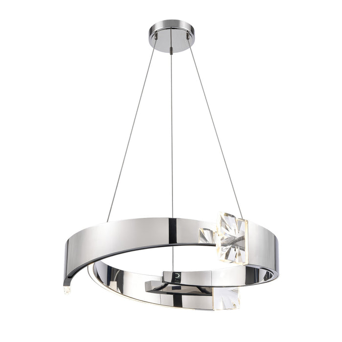 Zeev Lighting - CD11606-LED-3-25-PN - LED Chandelier - Arcus - Polished Nickel