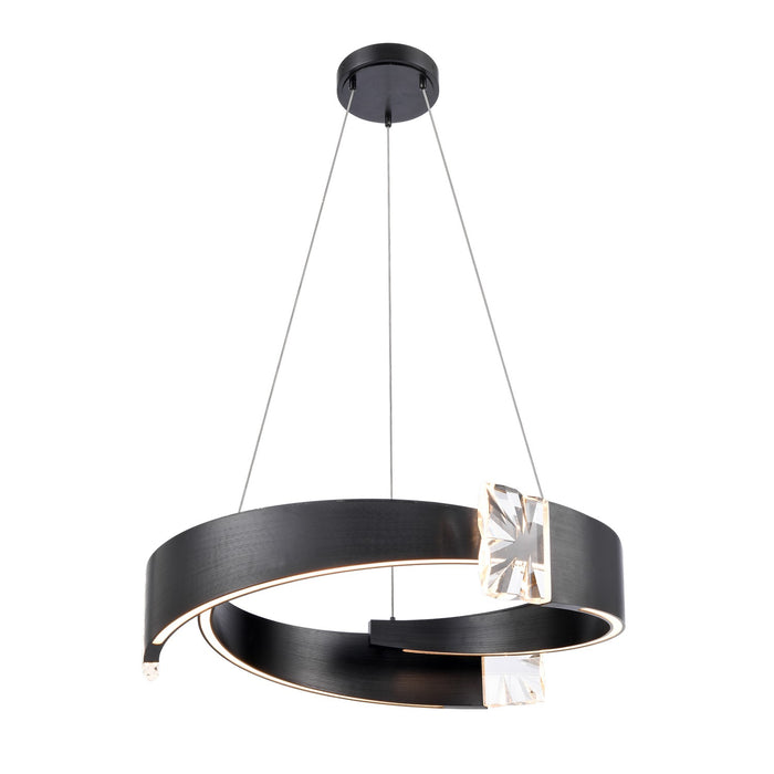Zeev Lighting - CD11607-LED-3-25-SBB - LED Chandelier - Arcus - Satin Brushed Black