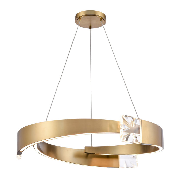Zeev Lighting - CD11622-LED-3-32-AGB - LED Chandelier - Arcus - Aged Brass