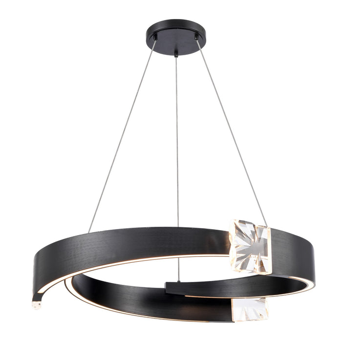 Zeev Lighting - CD11624-LED-3-32-SBB - LED Chandelier - Arcus - Satin Brushed Black