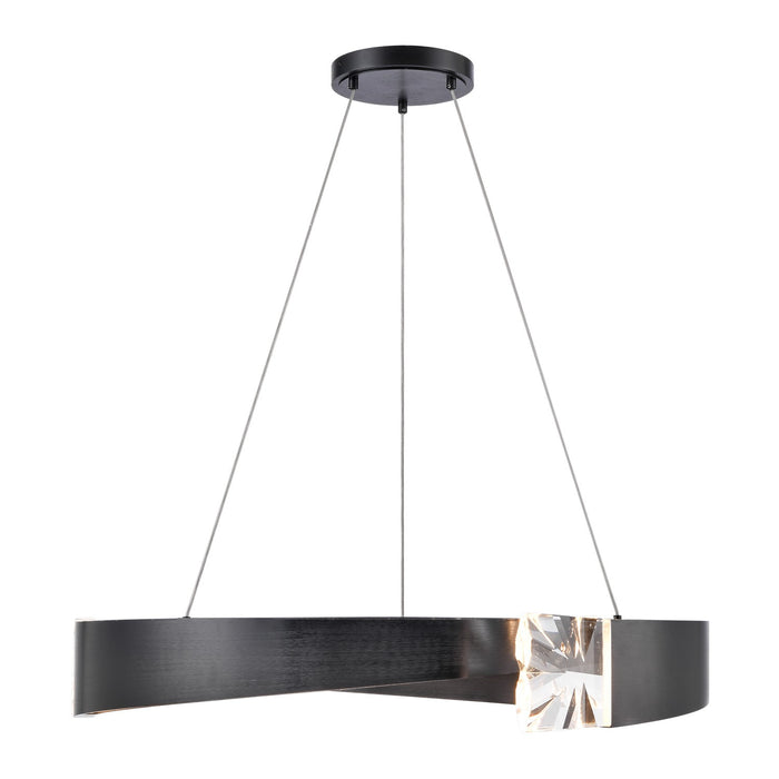 Zeev Lighting - CD11624-LED-3-32-SBB - LED Chandelier - Arcus - Satin Brushed Black