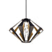 Zeev Lighting - EP11371-LED-1-2x2-MBK+AGB - LED Outdoor Pendant - Mamadim - Satin Brushed Black