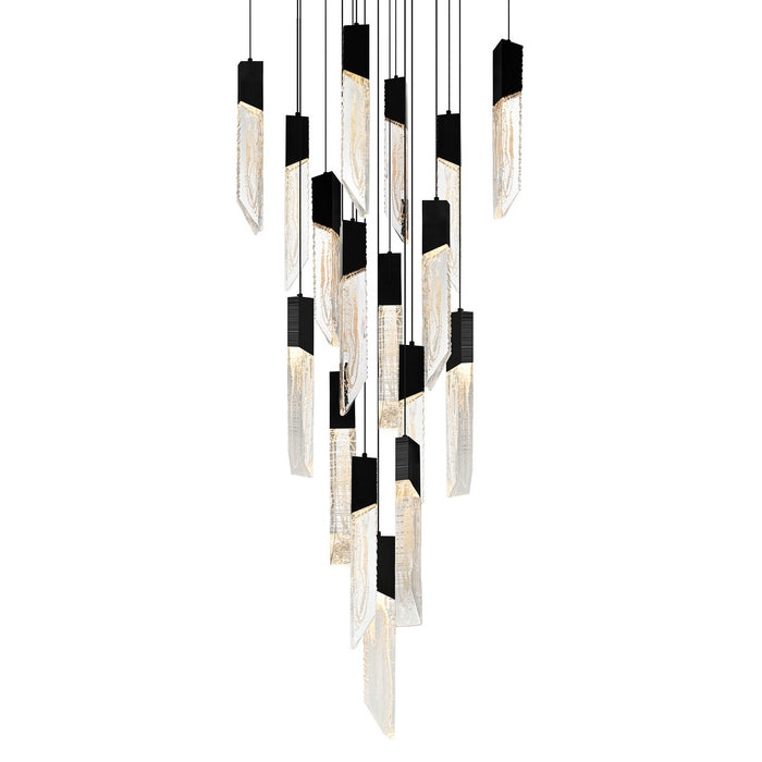 CWI Lighting - 1723P24-17-101 - LED Chandelier - Petra - Black