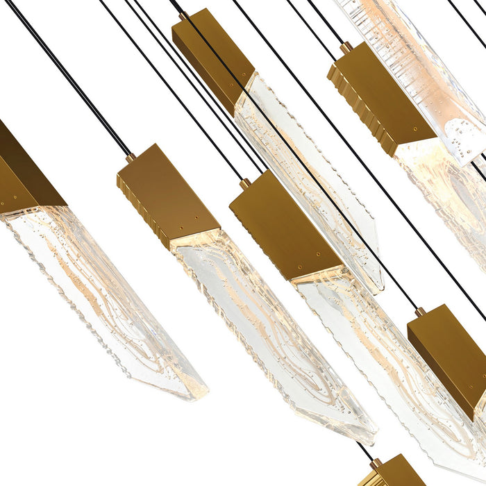 CWI Lighting - 1723P24-17-624 - LED Chandelier - Petra - Brass