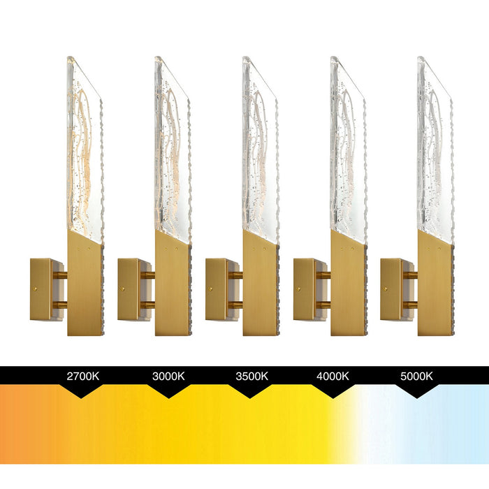 CWI Lighting - 1723W22-1-624 - LED Wall Sconce - Petra - Brass