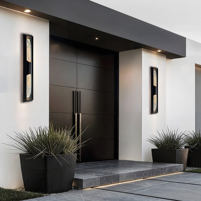 CWI Lighting - 1723W44-2-101-B - LED Outdoor Wall Mount - Petra - Sand Black