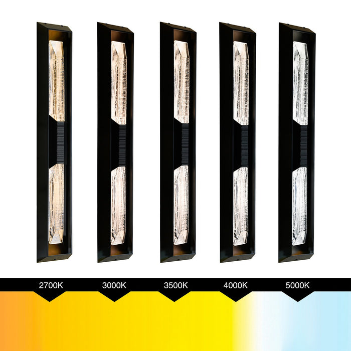 CWI Lighting - 1723W44-2-101-B - LED Outdoor Wall Mount - Petra - Sand Black