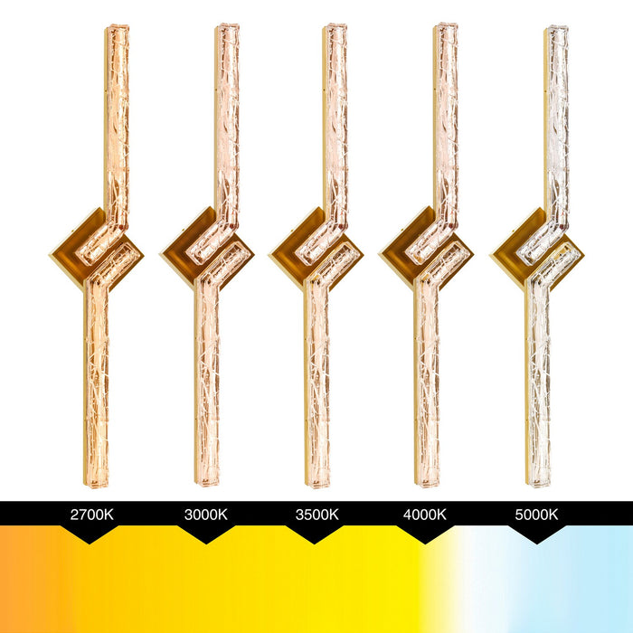 CWI Lighting - 1724W33-2-624 - LED Vanity - Contour - Brass