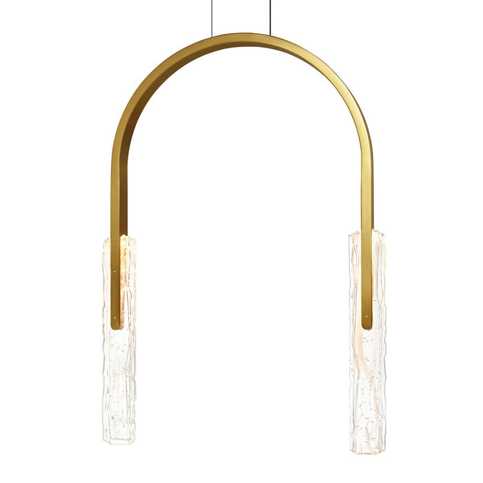 CWI Lighting - 1725P22-2-624 - LED Chandelier - Curva - Brass