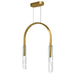 CWI Lighting - 1725P22-2-624 - LED Chandelier - Curva - Brass