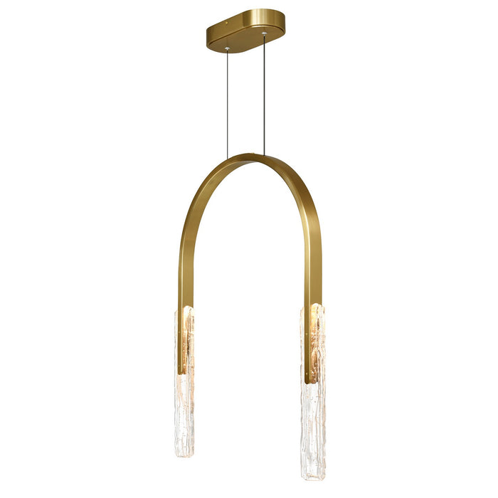 CWI Lighting - 1725P22-2-624 - LED Chandelier - Curva - Brass