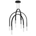 CWI Lighting - 1725P38-6-101 - LED Chandelier - Curva - Black