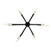 CWI Lighting - 1725P38-6-101 - LED Chandelier - Curva - Black