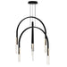 CWI Lighting - 1725P38-6-101 - LED Chandelier - Curva - Black