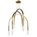 CWI Lighting - 1725P38-6-624 - LED Chandelier - Curva - Brass