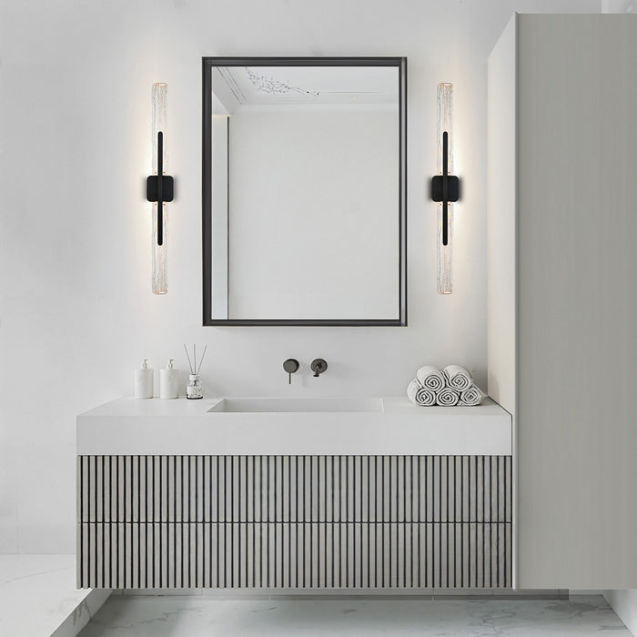 CWI Lighting - 1725W36-2-101-A - LED Wall Sconce - Curva - Sand Black