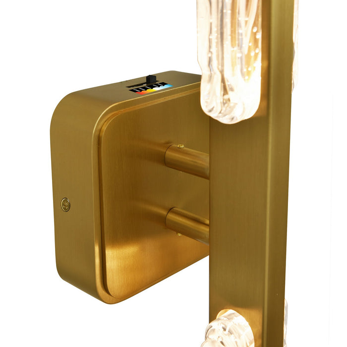 CWI Lighting - 1725W36-2-624 - LED Vanity - Curva - Brass