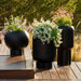 Arteriors - AVS16 - Outdoor Planter - Lorenzo - Matte Black