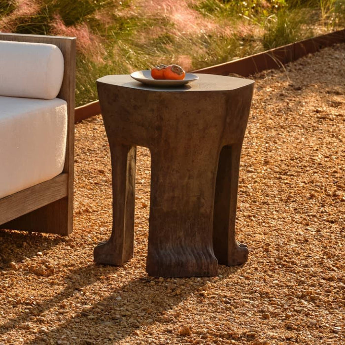 Arteriors - FES18 - Outdoor Accent Table - Bruttii - Matte Carbon