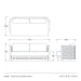 Arteriors - FFS07 - Outdoor Sofa - Emoto - Pearl/Aged Bronze