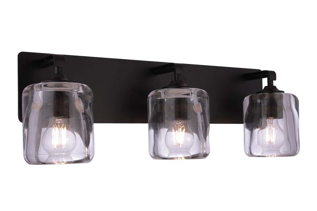 Craftmade - 20624FB3 - Three Light Vanity - Andie - Flat Black