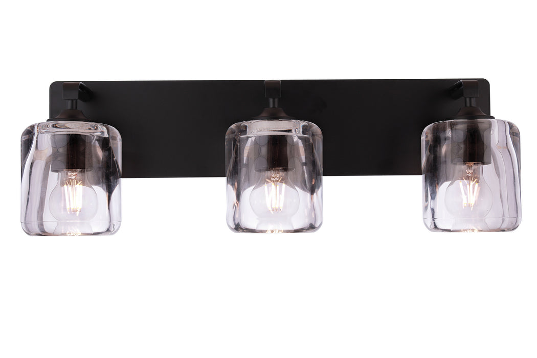 Craftmade - 20624FB3 - Three Light Vanity - Andie - Flat Black