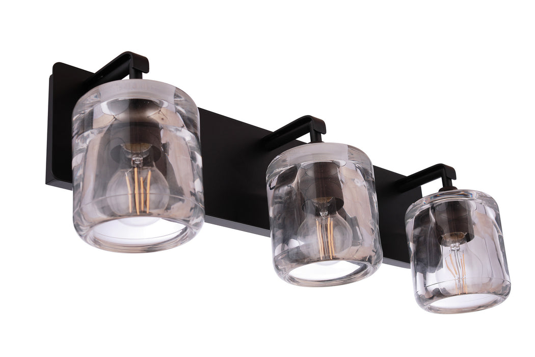 Craftmade - 20624FB3 - Three Light Vanity - Andie - Flat Black