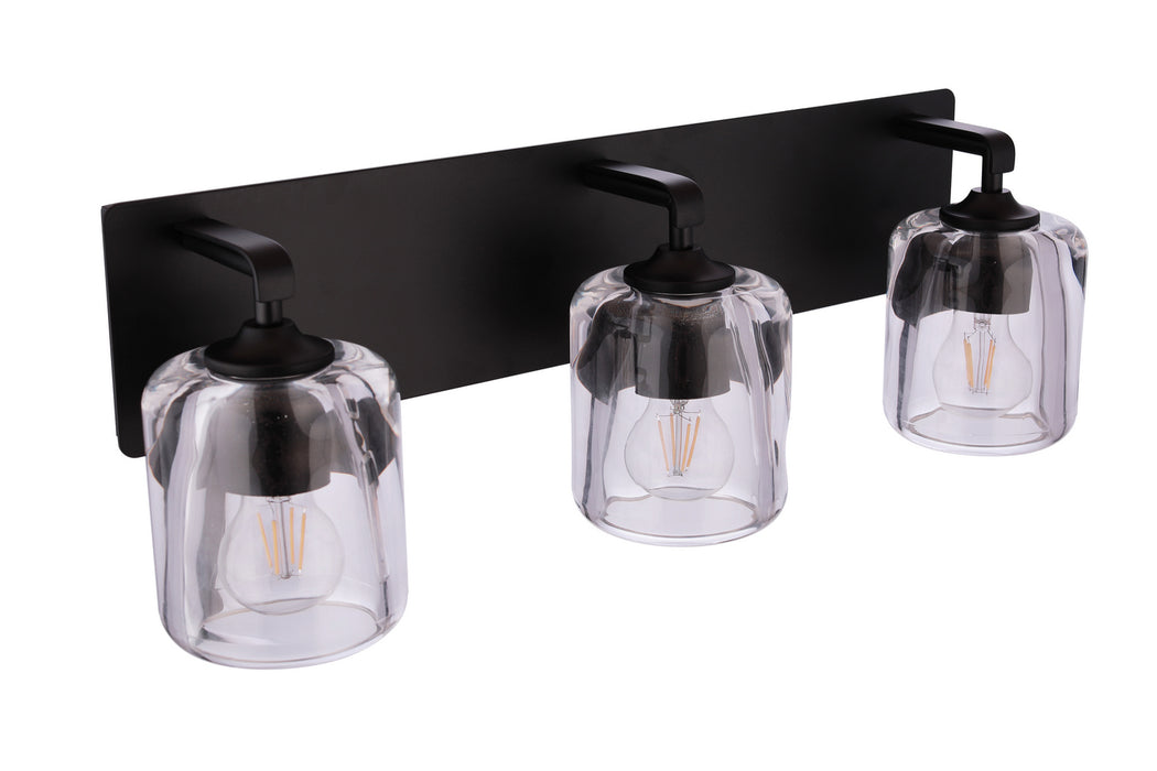 Craftmade - 20624FB3 - Three Light Vanity - Andie - Flat Black