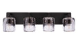 Craftmade - 20628FB4 - Four Light Vanity - Andie - Flat Black