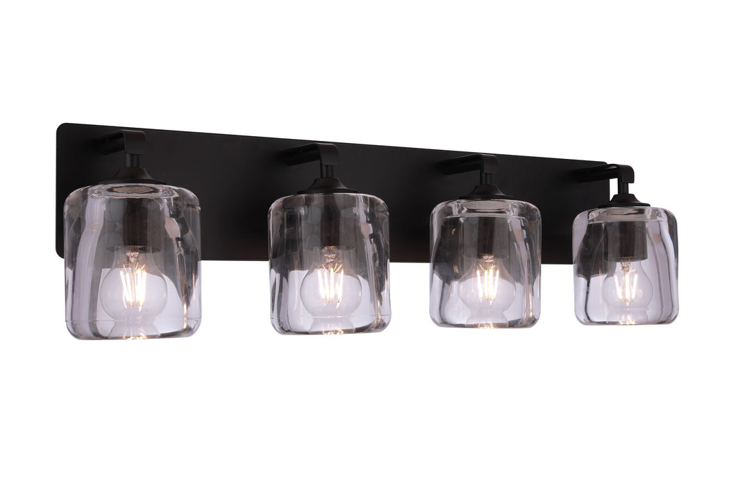 Craftmade - 20628FB4 - Four Light Vanity - Andie - Flat Black