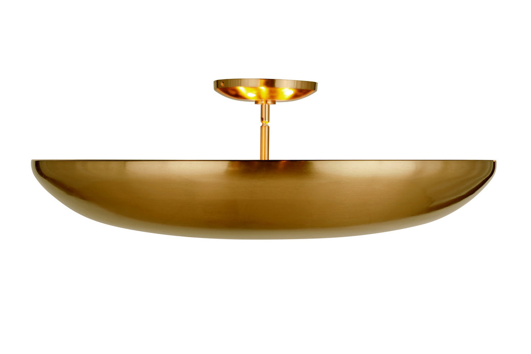 Craftmade - 60855-SB - Five Light Convertible Semi-Flush - Isabel - Satin Brass