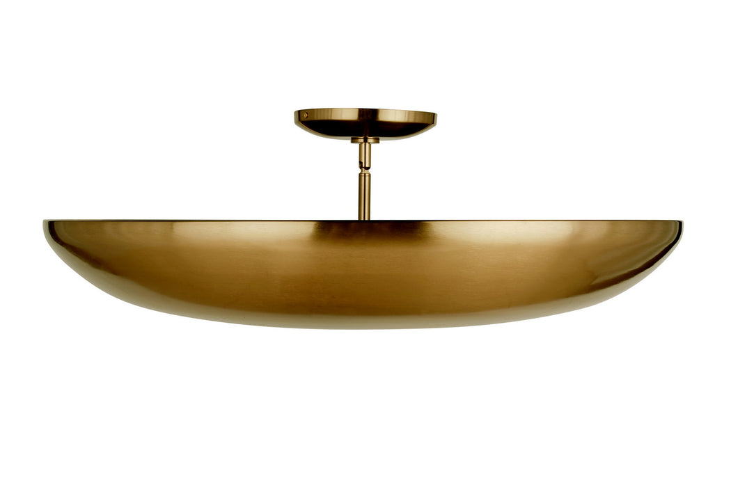Craftmade - 60855-SB - Five Light Convertible Semi-Flush - Isabel - Satin Brass