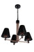 Craftmade - 60924-FBSB - Four Light Chandelier - Blake - Flat Black/Satin Brass